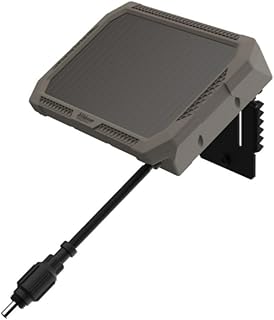 Wildgame Innovations Durable Sol-Pak Solar Battery Pack, 12V Solar Power Panel, Rechargeable Battery & 3ft Insulated Cable, Compatible with All Wireless/Cellular Trail Cameras - 3000 mAh