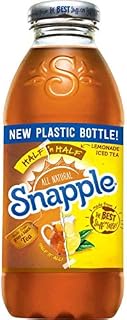 Snapple All Natural Fruit Flavored Teas and Juices, 16 oz Plastic Bottles (Half 'n Half Lemonade Iced Tea, Pack of 12)
