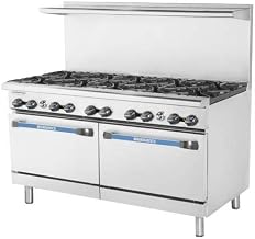 Heavy Duty 60" Wide Restaurant Range TAR-10 by Radiance