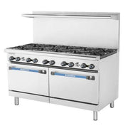 Heavy Duty 60" Wide Restaurant Range by Radiance by Turbo Air – Stainless Steel, Silver, Model TAR-10