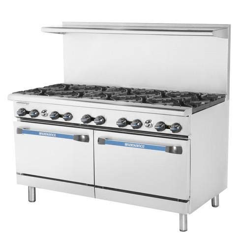 Heavy Duty 60" Wide Restaurant Range by Radiance by Turbo Air – Stainless Steel, Silver, Model TAR-10