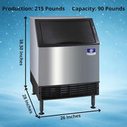 Manitowoc 215 lbs / day / Dice / Multicolor Ice Machines
