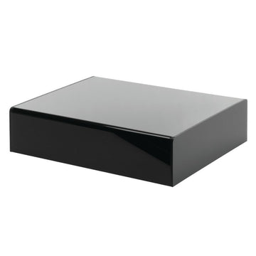 Modular Black Acrylic Riser - 12"L x 9 3/4"W x 3"H by HUBERT – Acrylic, Black, Model AR3UB
