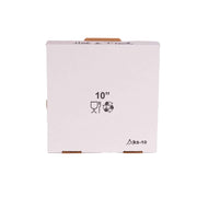 White E-Flute Corrugated Pizza Box by KITCH24/7 – 10 x 10 x 2, 85.0 ounces, Paper, White, Pack of 50