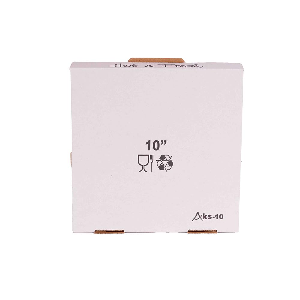 KITCH24/7 White / 10 x 10 x 2 / 85.0 ounces Pizza Boxes