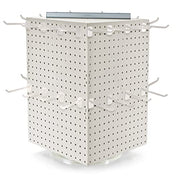 Azar Displays Pegboard + Hooks / White / 14 inches (W) x 14 inches (D) x 21 inches (H) Home Storage Hooks