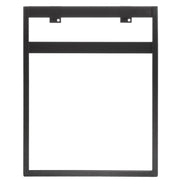 HUBERT Rectangular - 1 Unit / black Store Sign Holders