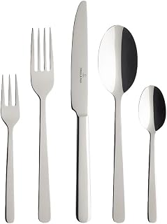 Villeroy & Boch Cutlery Set, 18/10 Stainless Steel, Metal, 44x28x5cm