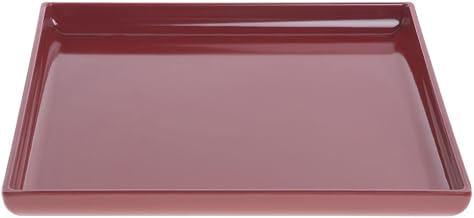HUBERT Square Cranberry Melamine Tray - 14" L x 14" W x 1 1/2" H