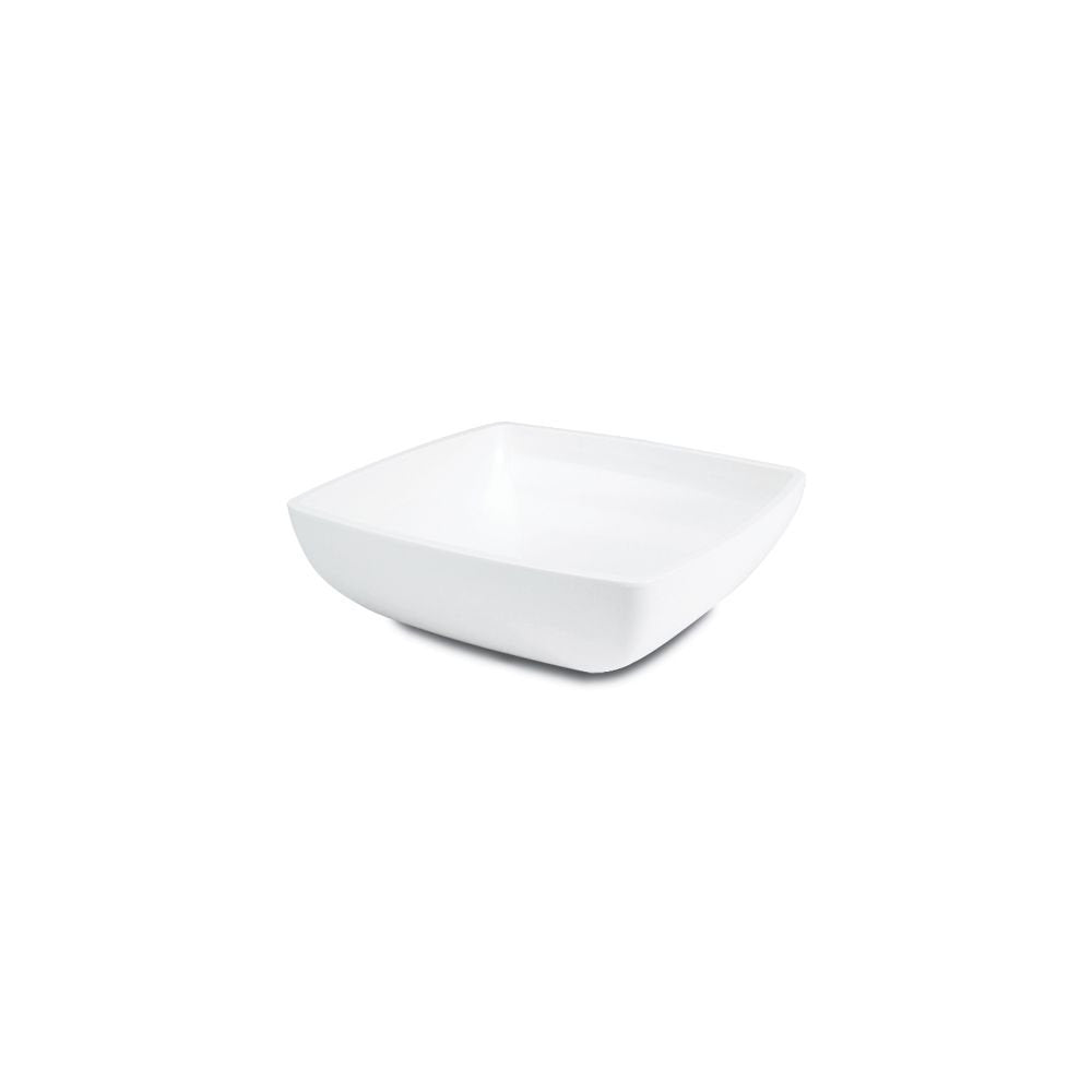 DELFIN 6 Qt. White Square Metro Bowl by DELFIN DESIGN & MFG – 6.0 quarts, Melamine, White, Model BSQ-12ME-020