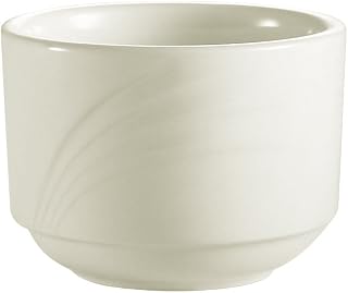 CAC China GAD-4 Garden State 3-1/2-Inch 7.5-Ounce Bone White Porcelain Bouillon, Box of 36