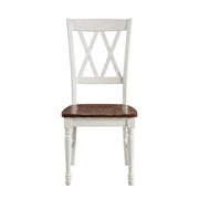 White Dining Chairs Set by Furnifact – Solid Rubberwood 50.00%,Mdf 40.00%,Birch Veneer 10.00%, White, Pack of 4