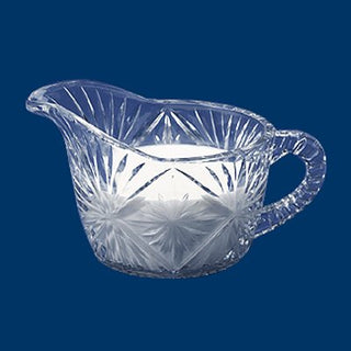 Crystal Cut Plastic Cream Pitcher 12 CT