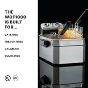 Waring Silver / 10 Pound Capacity - 120V / 10 Pound Deep Fryer Deep Fryers