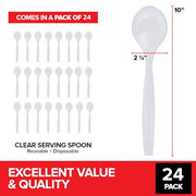 Stock Your Home Clear / 24 count / 24 Serving Spoons