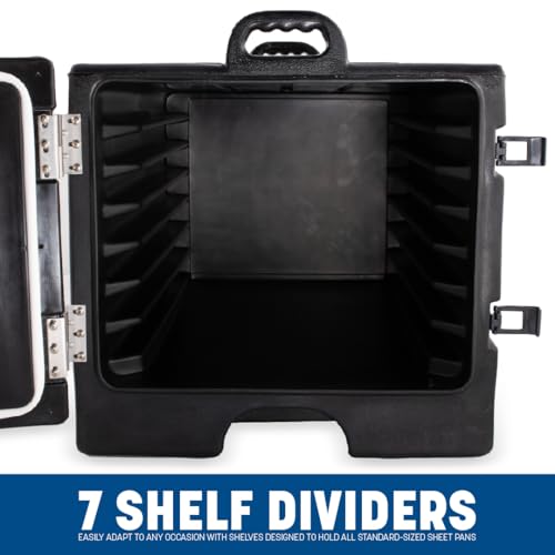 Carlisle FoodService Products Black / 7 Sheet Pan Capacity / Modern Food & Dish Transport