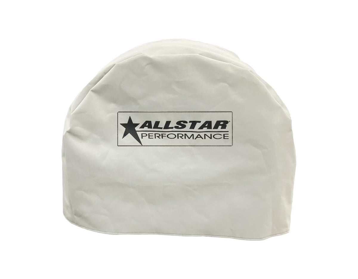 Tire Cover for 12in Wide Wheel by Allstar Performance – Vinyl, White, Model ALL44257