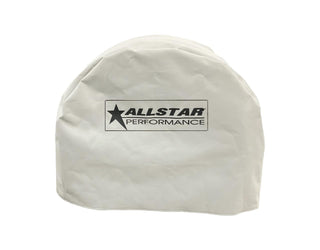 Tire Cover for 12in Wide Wheel by Allstar Performance – Vinyl, White, Model ALL44257