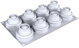 Silikomart Daisy 60 Silicone Baking Pan with 8 Cavities 2.29 Inch Diameter x 1.61 Inch High