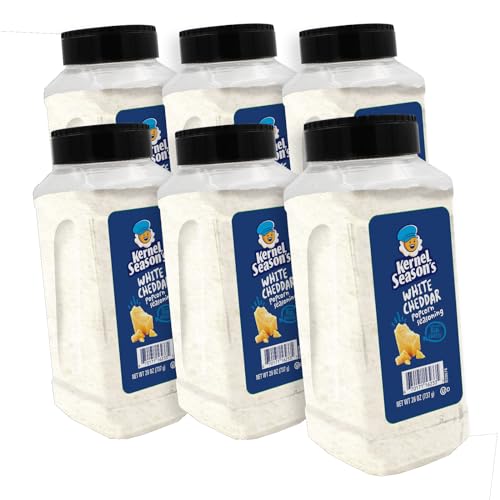 Kernel Season's White Cheddar / 26 Ounce (Pack of 6) / 6 Popcorn Salt