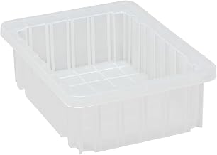 Quantum Storage DG91035CL Dividable Grid Storage Container, 10-7/8" L x 8-1/4" W x 3-1/2" H, Clear (Pack of 20)