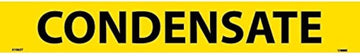 Pipe Marker - Pressure-Sensitive - Condensate, Pack of 25, Yellow, for Pipe Over 2-1/4",14"W