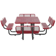 Global Industrial Red / Onesize / Industrial Picnic Tables