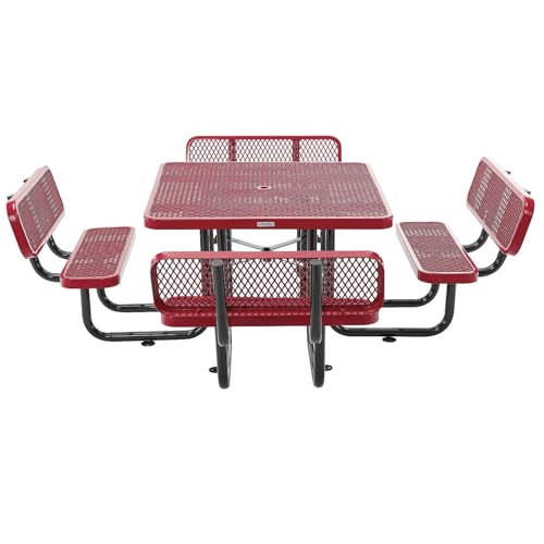 Global Industrial Red / Onesize / Industrial Picnic Tables