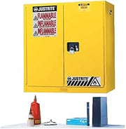 Justrite 893400 - 20G Cab Man Yl Flam Wall Mt Ex