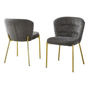 Best Quality Furniture Dark Gray / Gold / Contemporary / 1 Fabric