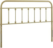 Furnifact Metal King Headboard Only, Bed Headboard for King Size Bed and Headboards for Adjustable Bed Frame, Gold