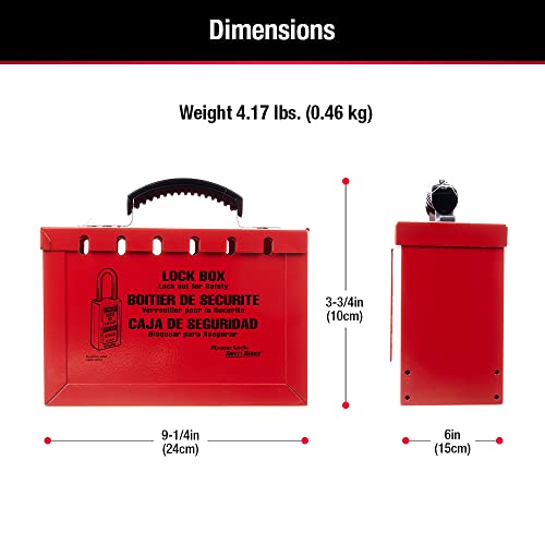 Master Lock 12 Padlock Capacity / Red / Industrial Devices