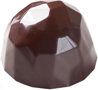 Martellato 21MA1063 Clear BPA-Free PETG Chocolate Mold with 28 Diamond Cavities 29mm Diameter x 19mm High