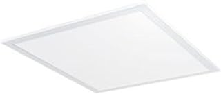 RAB Lighting LED Flat Panel Light: 30W Recessed Drop Ceiling Light - Square | 4000K White EDGE-LIT Lighting | 5260 Lumens | Dimmable & Easy Installation