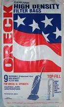 Oreck XL Upright High Density No-Bag-Dock Bag 9 Pack (PN PK80009)