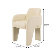 Vegan Leather-Upholstered Dining Chair with Spring Seat by Starlight Canyon Home – Engineered Wood, Beige