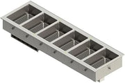 Vollrath FC-4DH-06208-T 6 Pan Drop-in Hot Food Well with Thermostatic Controls - 208-240V