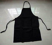 Tri Color Custom Apron with Your Logo, Custom Made Restaurant Aprons Wait Staff Front of The House (Black)