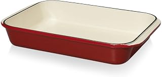 Chasseur Red Cast Iron Baking Dish w/Handles (12.5" x 8")