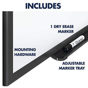 Quartet Black / 36"W x 24"H / Black Frame Dry Erase Boards