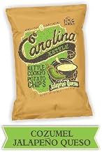 Carolina Kettle - Cozumel Jalapeño Queso Kettle Cooked Potato Kettle Chips - Spicy Pepper with Mexican Cheese Chips. Gluten Free Case of (20 x 2 oz. Bags)