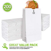 Stock Your Home 6 lb / 200 Count Pack of 25 / White / 6.0 pounds Food Storage Bags
