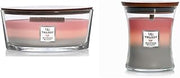 Ellipse Scented Candle Shoreline Trilogy 16oz, WoodWick Medium Hourglass Candle Shoreline