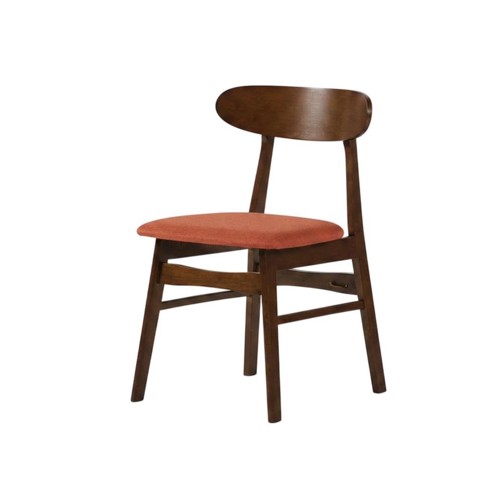 Wooden Dining Chairs with Cushioned Seat Set of by Starlight Canyon Home – Wood, Orange, Pack of 2