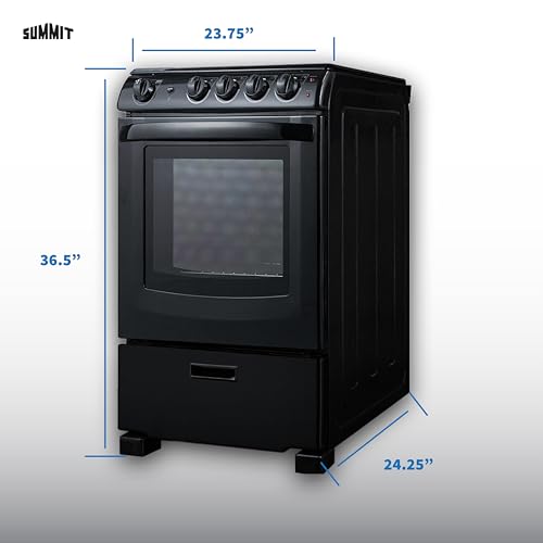 Summit Appliance Black / Freestanding / 2.9 cubic_feet Freestanding Ranges
