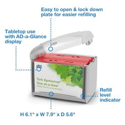 Tork Gray / 6.7" x 7.9" x 5.6" - Gray - Pack of 1 / N4 Paper Napkin Dispensers