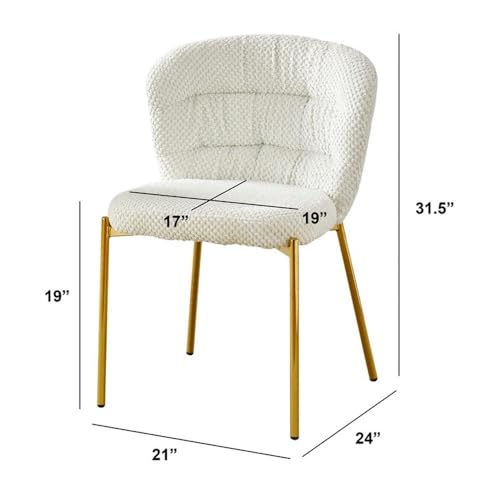 Best Quality Furniture Cream / Gold / Contemporary / 1 Fabric