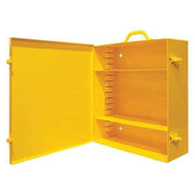 Wall Mount Spill Control Box by Durham – unt, Alloy Steel, Yellow, Model 534AV-50