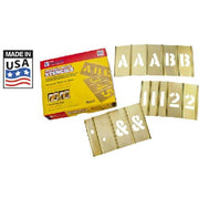 3" Brass Letters & Numbers Set 92 pc by CH Hanson – One Size, Brass, Multi, Model 10153