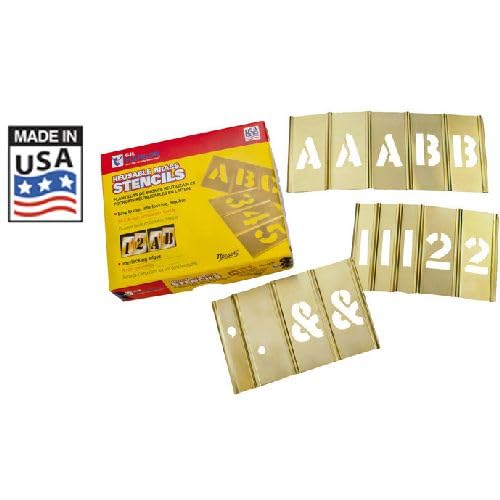 1" Brass Letters & Numbers Set 92 pc by CH Hanson – One Size, Blend, Multi, Model 10148